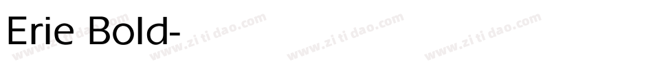 Erie Bold字体转换